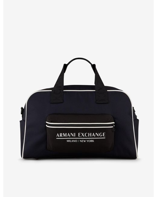 Bolso de viaje o deportivo Armani Exchange de Lona de color Azul para hombre  | Lyst
