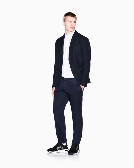 ARMANI EXCHANGE Blue Two-Button Jacket for men