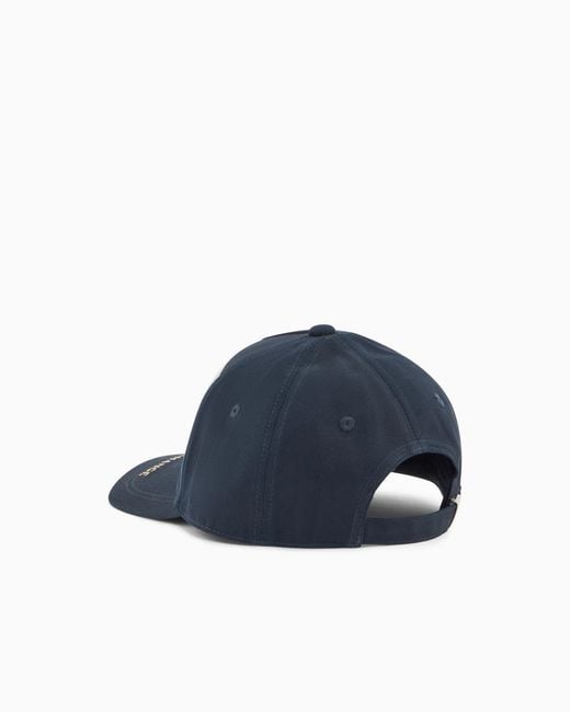 ARMANI EXCHANGE Blue Color Block Peaked Cap for men