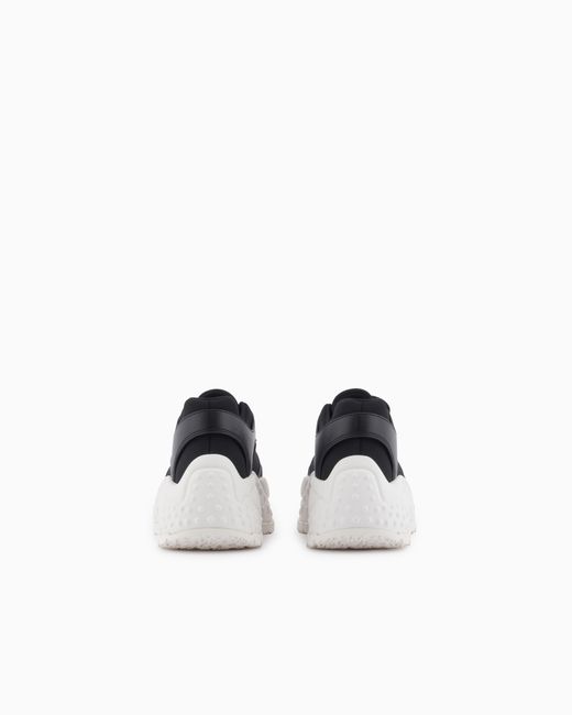 ARMANI EXCHANGE White Urban Chic Mesh Sneakers
