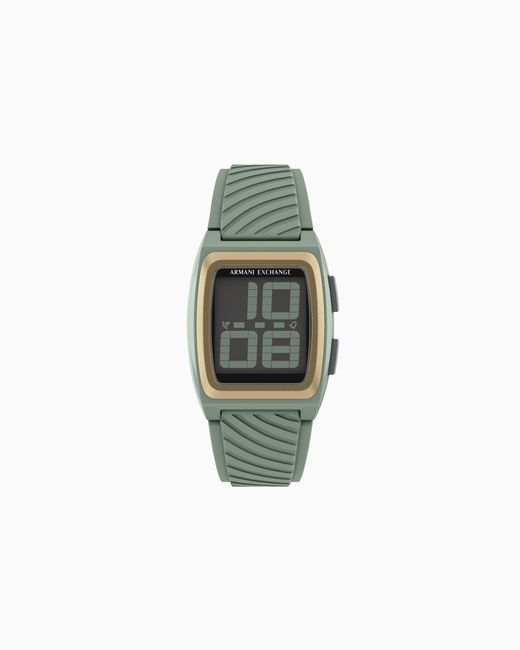 ARMANI EXCHANGE Green Digital Watch for men