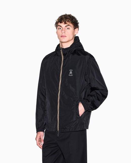 ARMANI EXCHANGE Gray Ultralight Nylon Blouson With Iridescent Effect for men