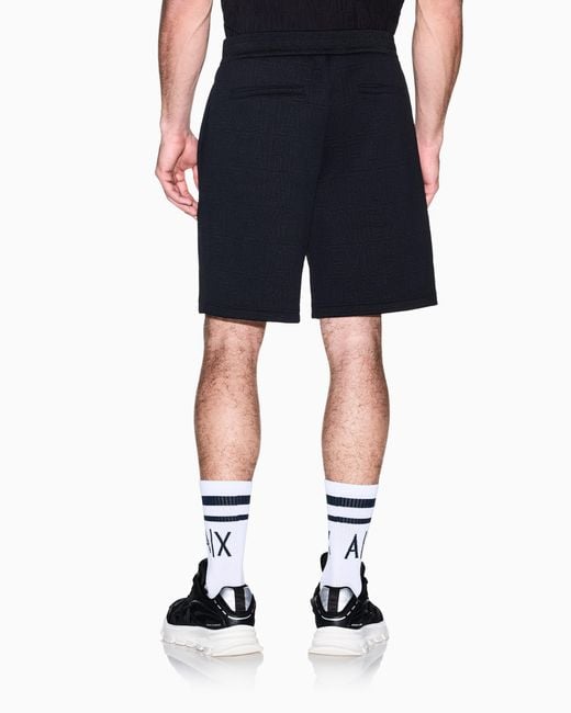 ARMANI EXCHANGE Blue Regular Fit Shorts for men
