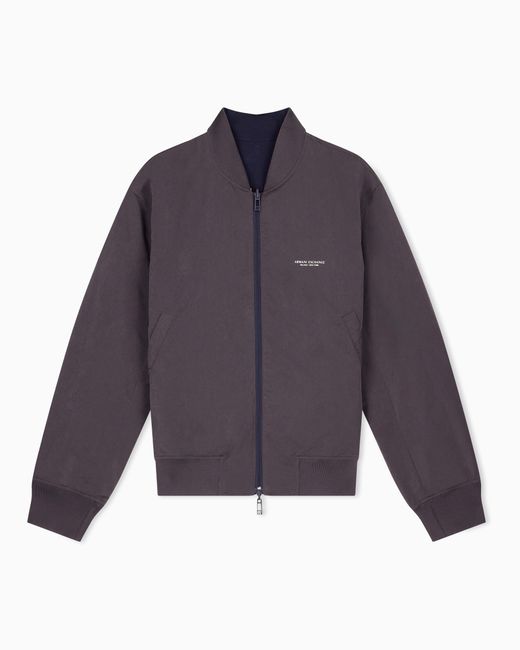 ARMANI EXCHANGE Blue Nylon Blouson Jacket for men