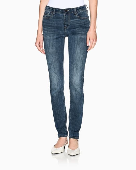 Vaqueros Súper Ajustados Y Ultra Elásticos ARMANI EXCHANGE de color Blue