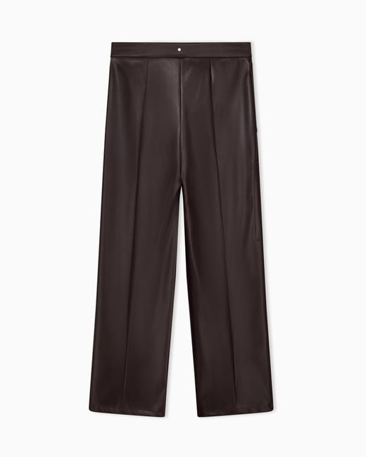 ARMANI EXCHANGE Brown Oversized Fit Trousers