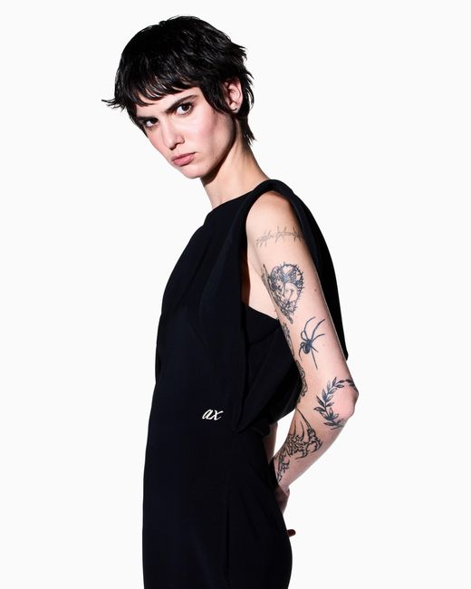 ARMANI EXCHANGE Black Slim Fit Dress
