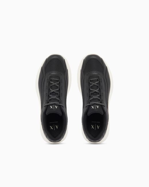 ARMANI EXCHANGE White Sneakers With Ripstop And Rubber Sole for men