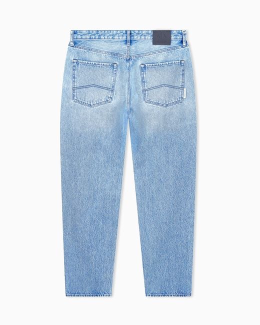 ARMANI EXCHANGE Blue Oversized Fit 5 Pockets Denim Pant for men