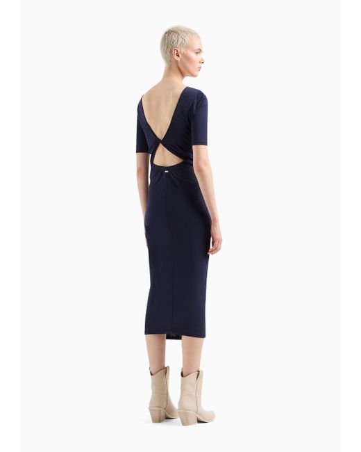 Armani Exchange Blue Midi Dresses