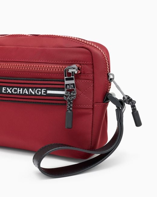 Bolsa Con Logo ARMANI EXCHANGE de hombre de color Red