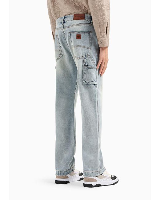 Armani Exchange Blue Regular Jeans for men