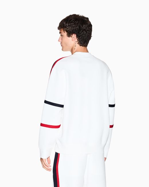 ARMANI EXCHANGE Red Sweatshirt With Contrasting Bands for men