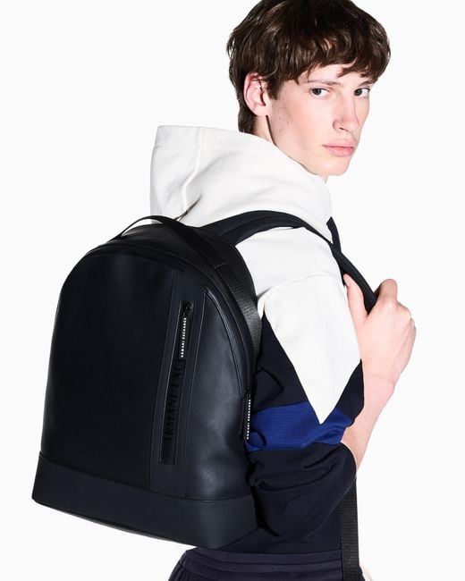 ARMANI EXCHANGE Blue Backpack for men
