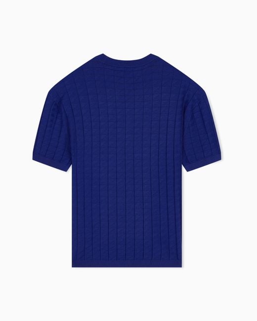 ARMANI EXCHANGE Blue Regular Fit Pullover for men
