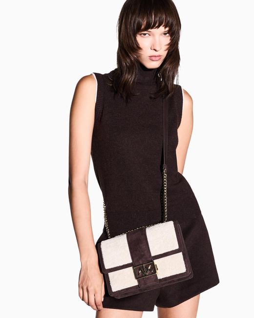 ARMANI EXCHANGE Natural Crossbody Messenger Bag