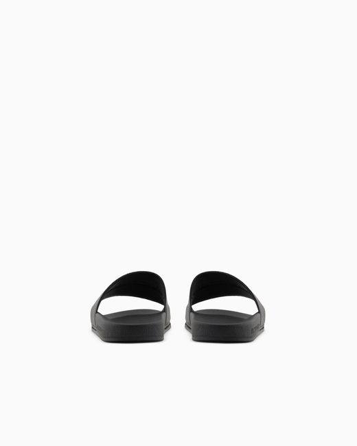 ARMANI EXCHANGE White Slides With Logo for men