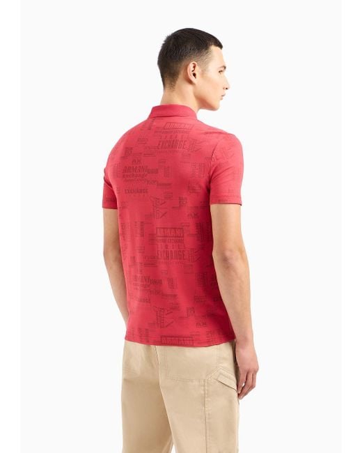 Camisas De Tipo Polo Armani Exchange de hombre de color Red