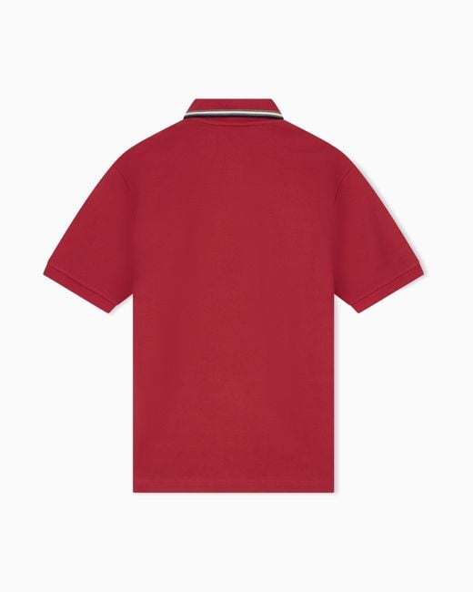 ARMANI EXCHANGE Red Regular Fit Polo Shirt for men