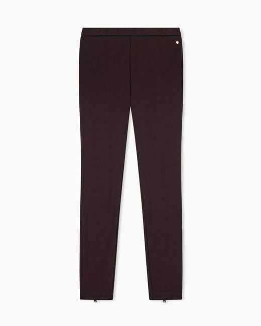 ARMANI EXCHANGE Purple Slim-Fit Leggings