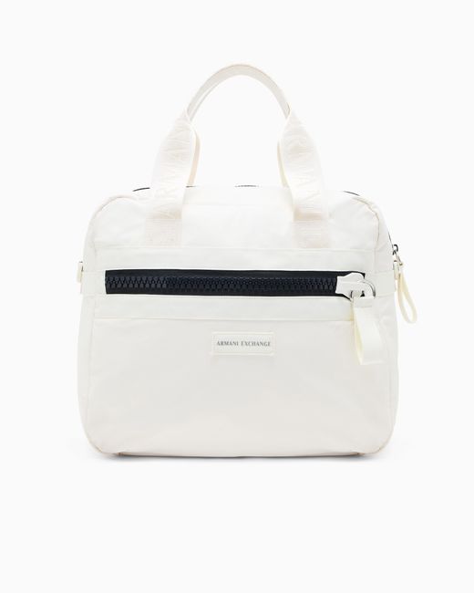 ARMANI EXCHANGE Travel Bag With Contrasting Details in White for Men | Lyst ARMANI EXCHANGE Travel Bag With Contrasting Details in White for Men | Lyst