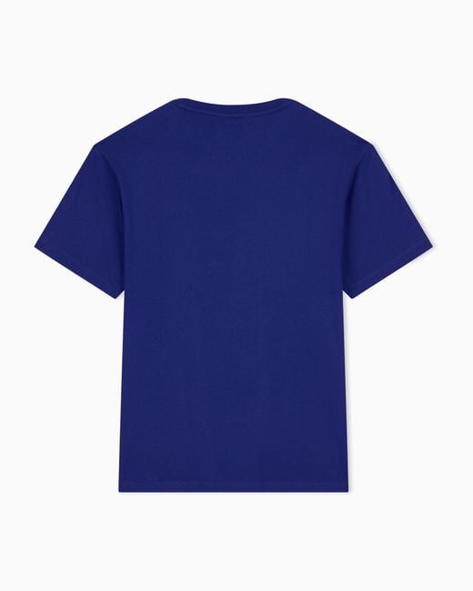 ARMANI EXCHANGE Blue Regular T-Shirt for men
