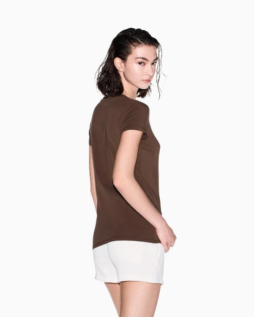 ARMANI EXCHANGE Brown Slim Fit T-Shirt