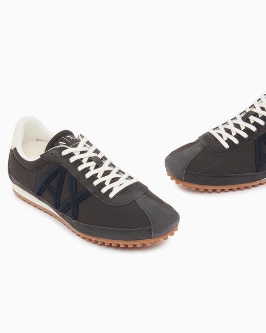 ARMANI EXCHANGE Blue Sneakers for men