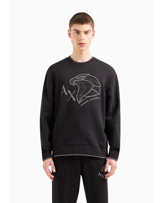 Armani Exchange Sweatshirts Ohne Kapuze in Black für Herren