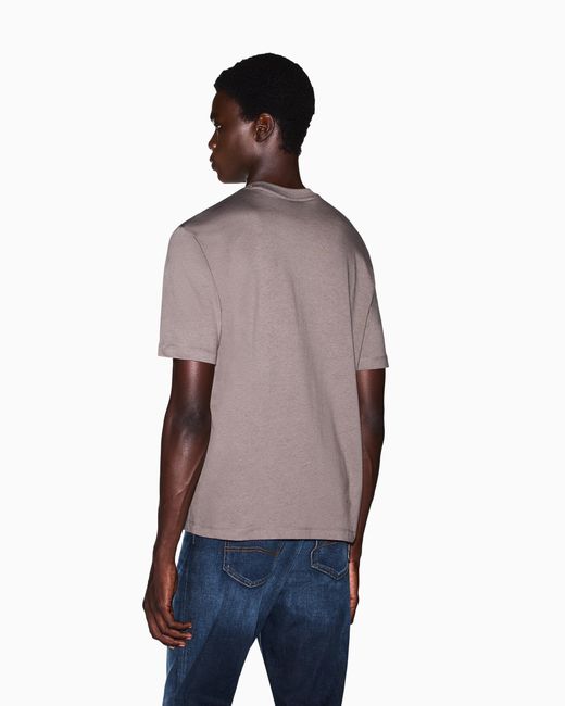 ARMANI EXCHANGE Brown Regular T-Shirt for men