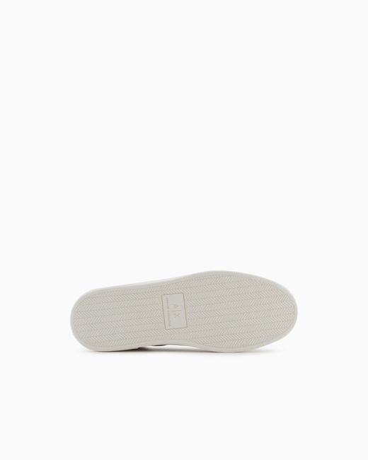 Baskets En Mesh Avec Empiècements Contrastés ARMANI EXCHANGE pour homme en coloris White