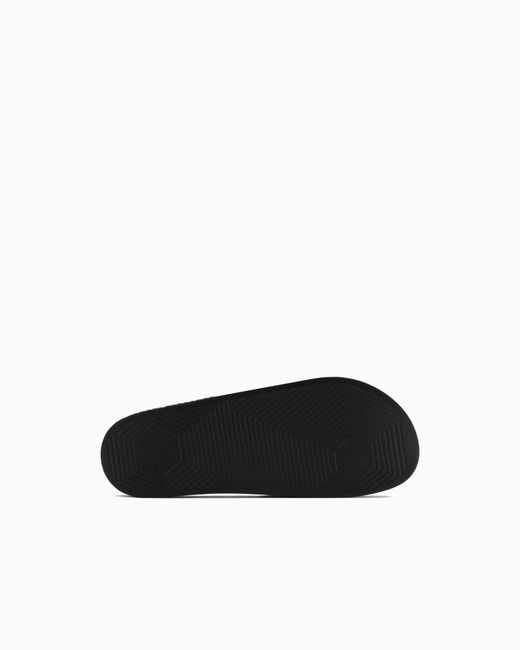 ARMANI EXCHANGE White Slides With Logo for men