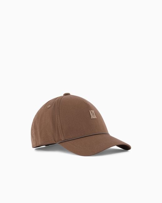 ARMANI EXCHANGE Brown Cap With Visor And Logo