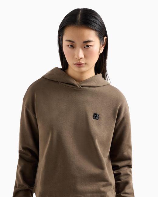 ARMANI EXCHANGE Natural Asv Organic Cotton Blend Hoodie
