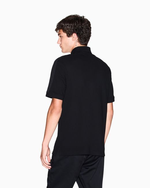 ARMANI EXCHANGE Poloshirt Mit Normaler Passform Und Kontrastband in Black für Herren