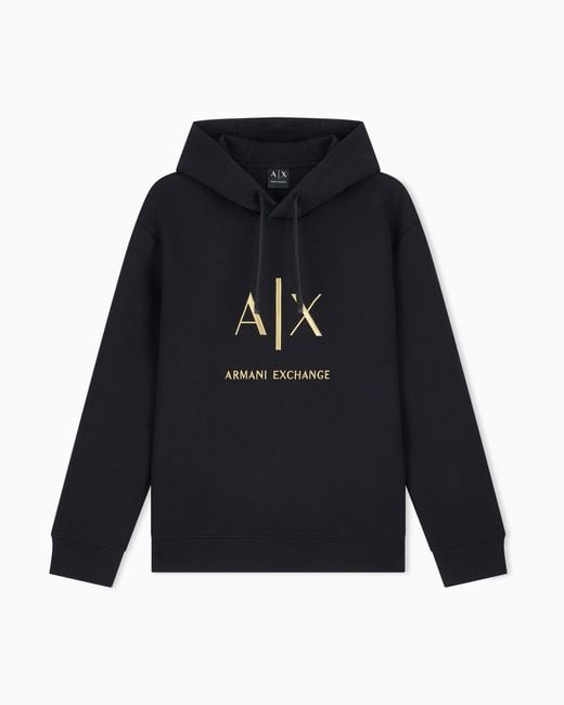 ARMANI EXCHANGE Blue Sweatshirt Bonded Stretch Cotton for men