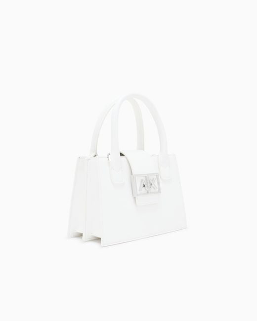 ARMANI EXCHANGE White Tote Bag