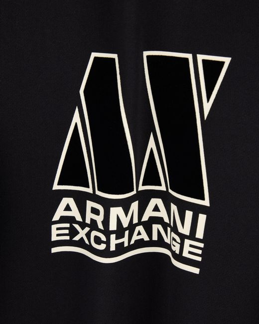 ARMANI EXCHANGE Black Sweatshirt for men