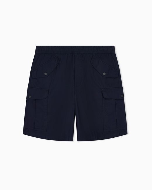 ARMANI EXCHANGE Blue Regular Fit Shorts for men