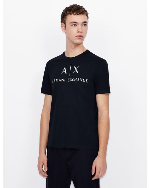 armani exchange navy blue shirt