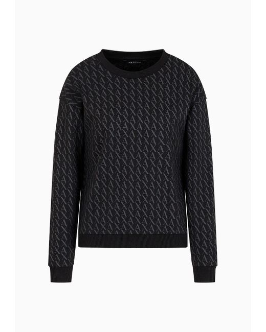 Armani Exchange Black Sweatshirts Ohne Kapuze