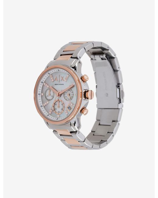 armani exchange two tone watch