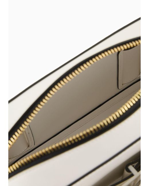 Armani Exchange White Camera Case With Adjustable Shoulder Strap