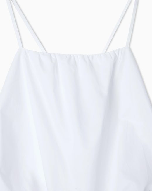 ARMANI EXCHANGE White Cotton Twill Top