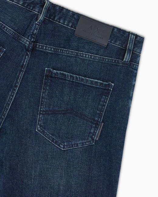 Vaqueros De Algodón De Corte Ajustado J13 ARMANI EXCHANGE de hombre de color Blue
