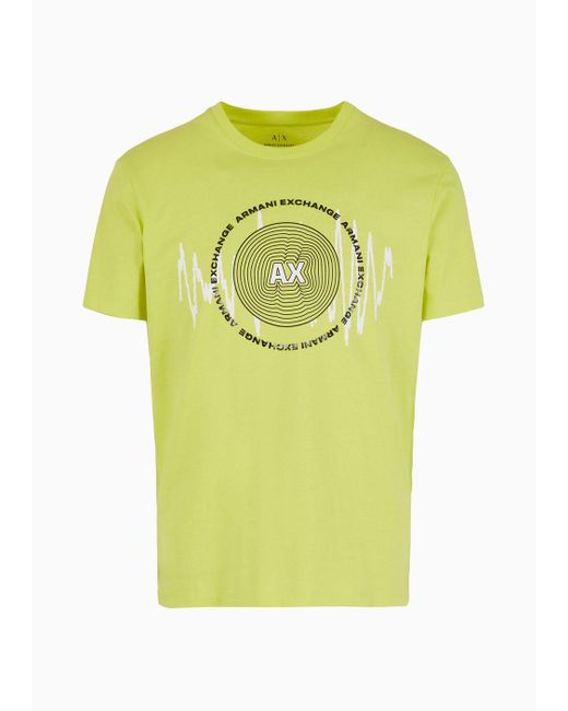 Yellow armani cheap exchange shirt