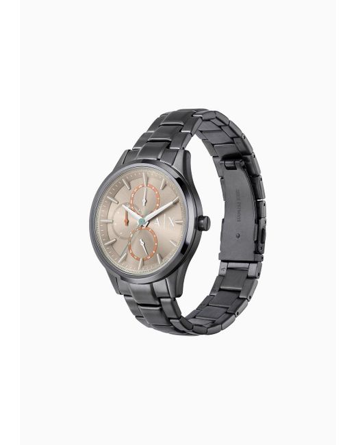 Armani Exchange White Steel Strap Watches for men