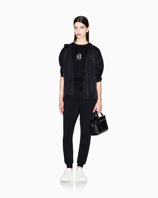 ARMANI EXCHANGE Black Boxy Fit T-Shirt