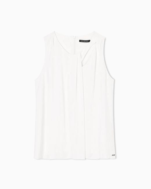 Top Avec Découpe À L'Encolure ARMANI EXCHANGE en coloris White