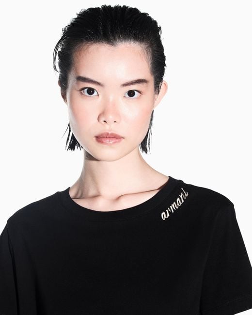 ARMANI EXCHANGE Black Regular T-Shirt